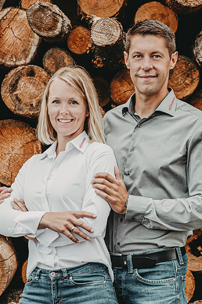 Geschäftsführer Tamara und Franz Geisberger Managing Directors Tamara and Franz Geisberger