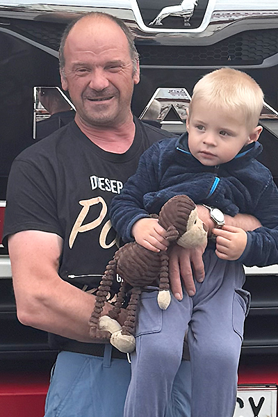 Erwin Haslinger mit Sohn Erwin Haslinger mit Sohn