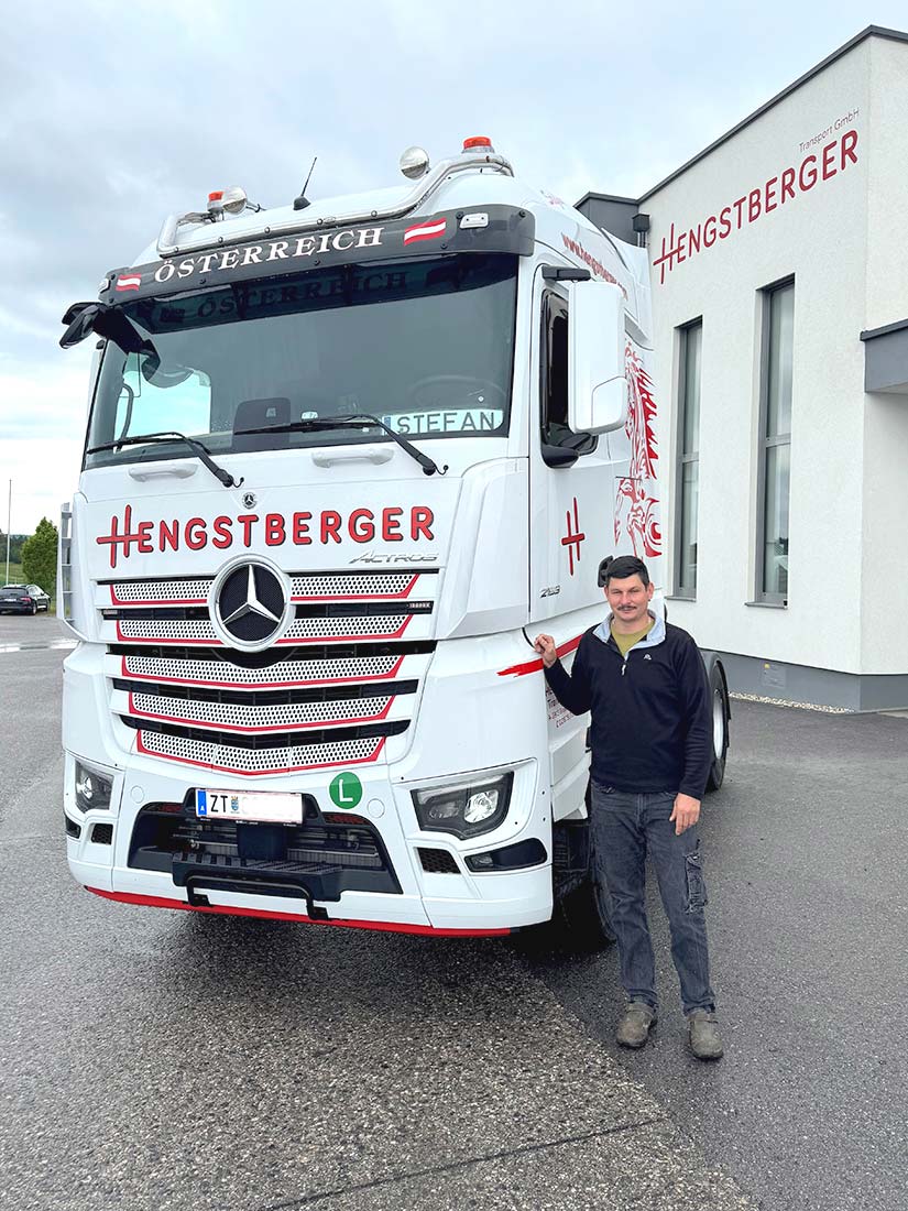 Stefan Popp mit neuem LKW 2025